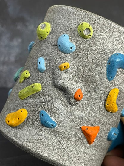 Granite Climbing Cup with Hold Handle 11-15oz - Handsculpted