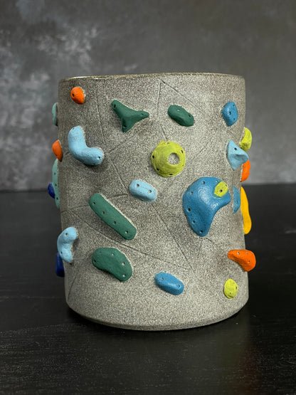 Granite Climbing Cup with Hold Handle 11-15oz - Handsculpted