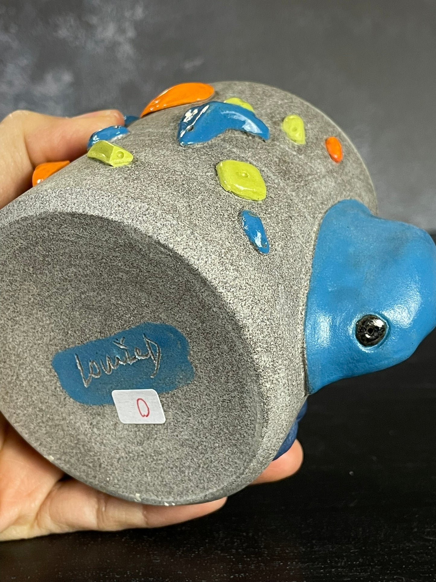 Granite Climbing Cup with Hold Handle 11-15oz - Handsculpted