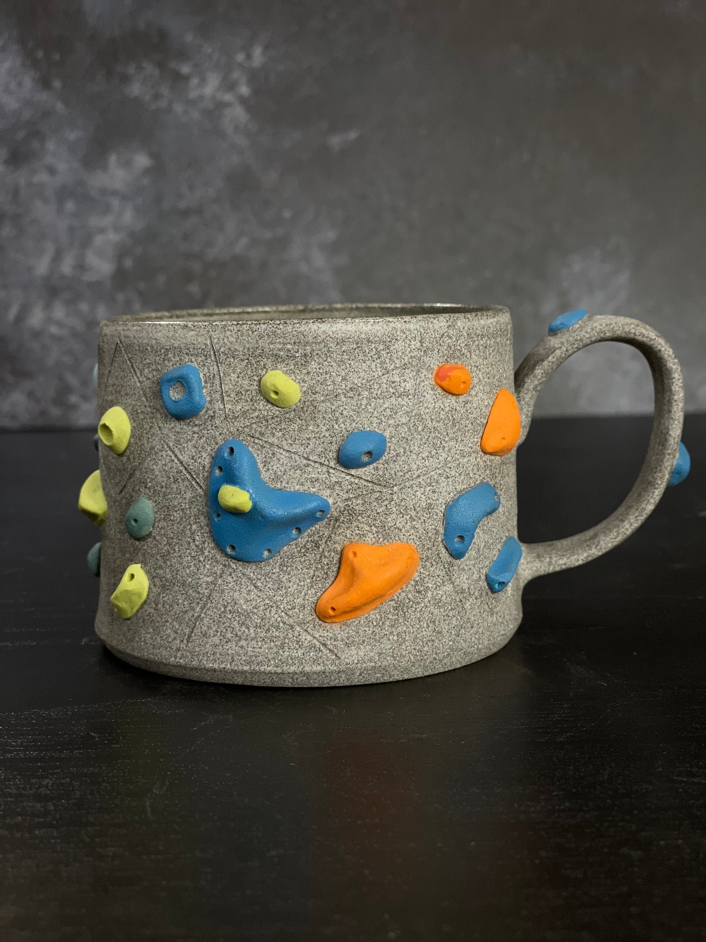 Granite Climbing Mug 8-10oz - Handsculpted - SAMPLES